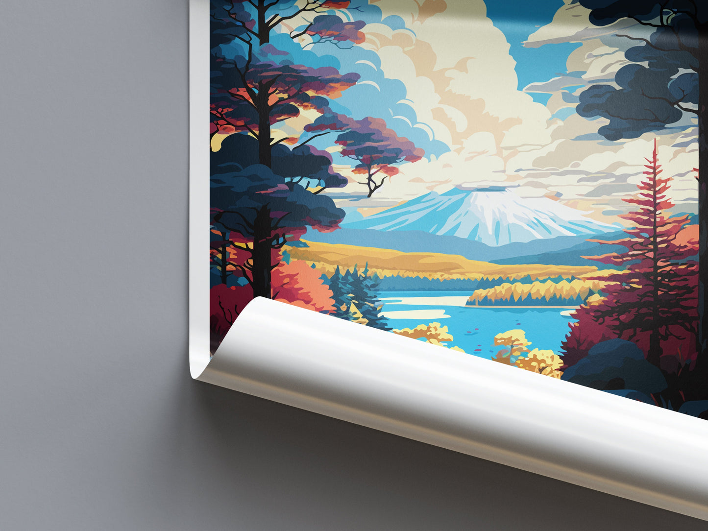 Pocono Mountains Travel Print Wall Art Pocono Mountains Wall Hanging Home Décor Pocono Mountains Gift Art Lovers Pennsylvania Travel Poster