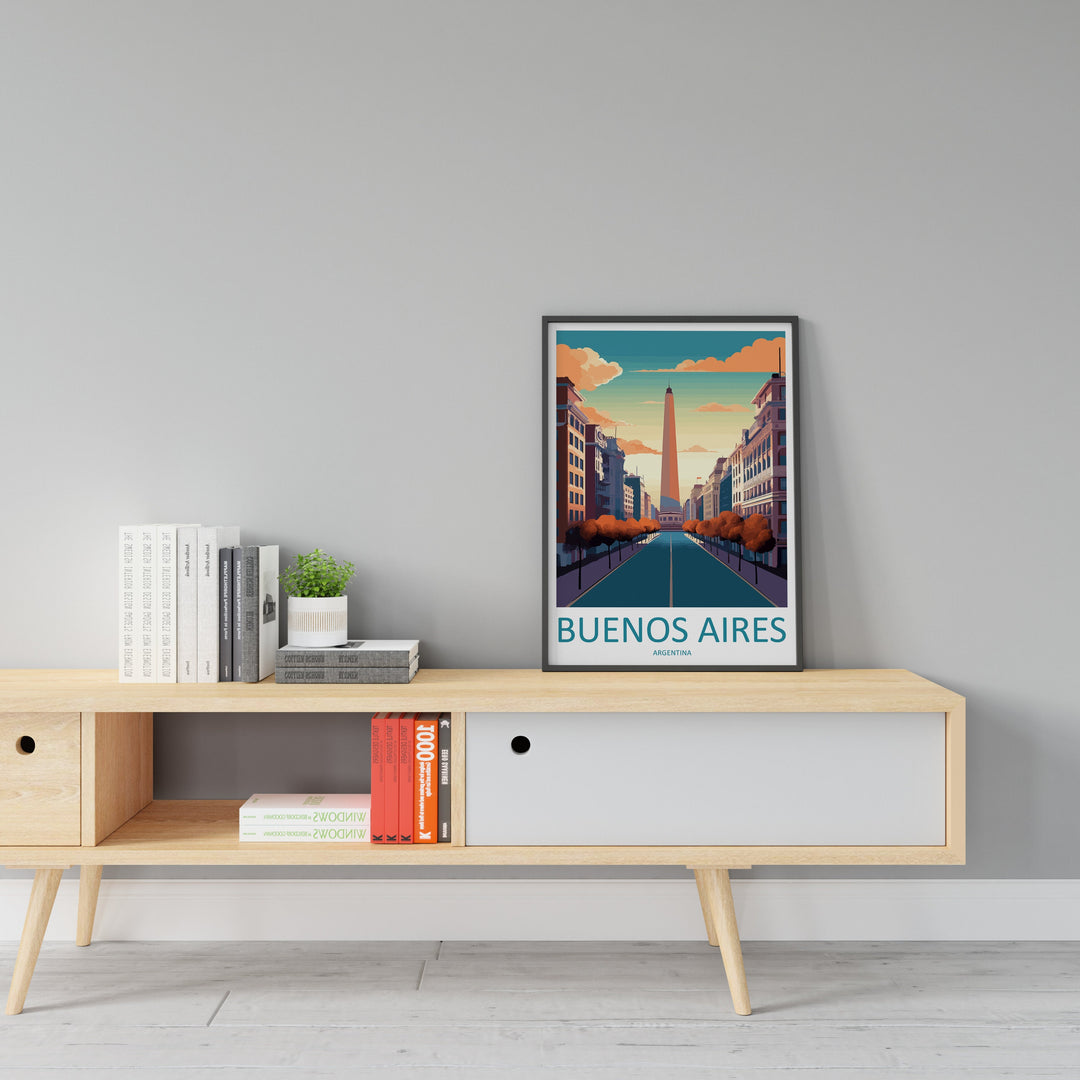 Buenos Aires Travel Print Wall Art Buenos Aires Wall Hanging Home Décor Buenos Aires Gift Art Lovers Argentina Art Lover Gift Buenos Aires
