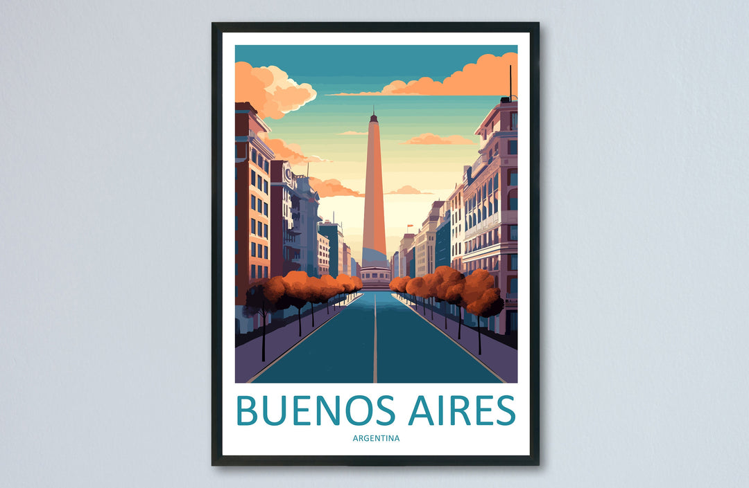 Buenos Aires Travel Print Wall Art Buenos Aires Wall Hanging Home Décor Buenos Aires Gift Art Lovers Argentina Art Lover Gift Buenos Aires