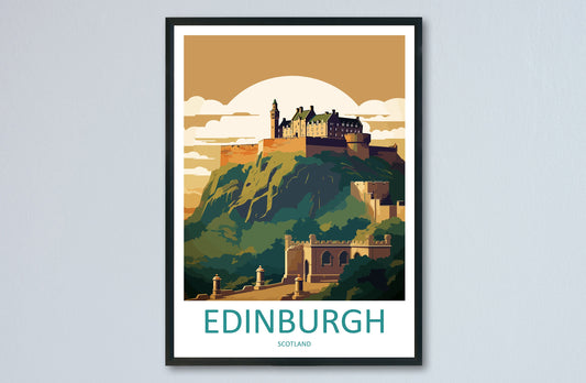 Edinburgh Cityscape Print Edinburgh Home Decor European City Art Print Edinburgh Wall Art Scotland Enthusiast Gift Wall Hanging Edinburgh