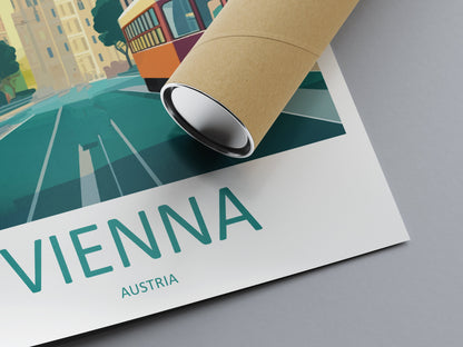 Vienna Travel Print Wall Art Vienna Wall Hanging Home Décor Vienna Gift Art Lovers Austria Art Lover Gift Vienna Travel Poster