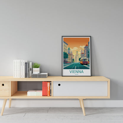 Vienna Travel Print Wall Art Vienna Wall Hanging Home Décor Vienna Gift Art Lovers Austria Art Lover Gift Vienna Travel Poster