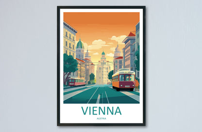 Vienna Travel Print Wall Art Vienna Wall Hanging Home Décor Vienna Gift Art Lovers Austria Art Lover Gift Vienna Travel Poster