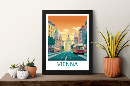 Vienna Travel Print Wall Art Vienna Wall Hanging Home Décor Vienna Gift Art Lovers Austria Art Lover Gift Vienna Travel Poster