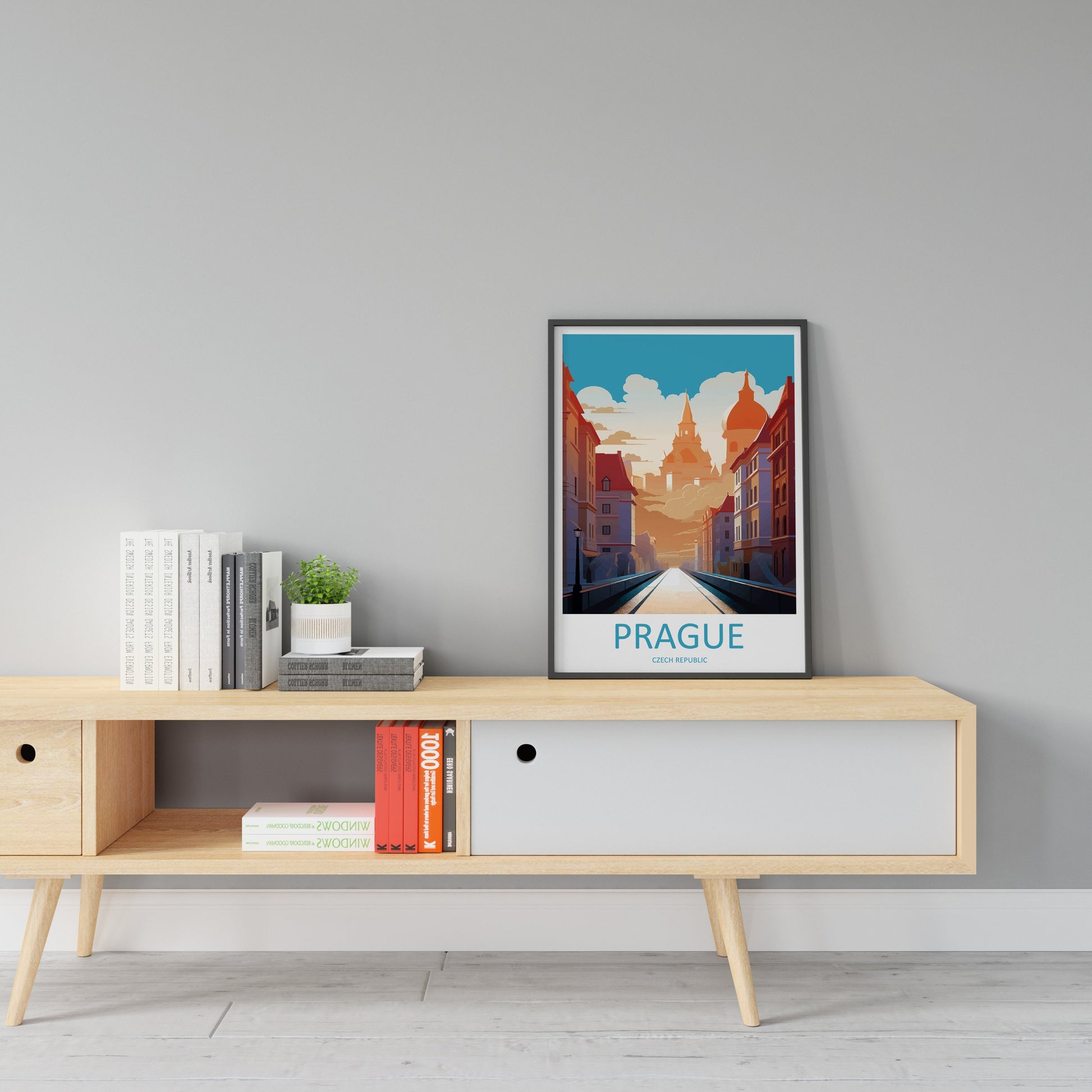 Prague Travel Print Wall Art Prague Wall Hanging Home Décor Prague Gift Art Lovers Czech Republic Art Lover Gift Prague Art Decor