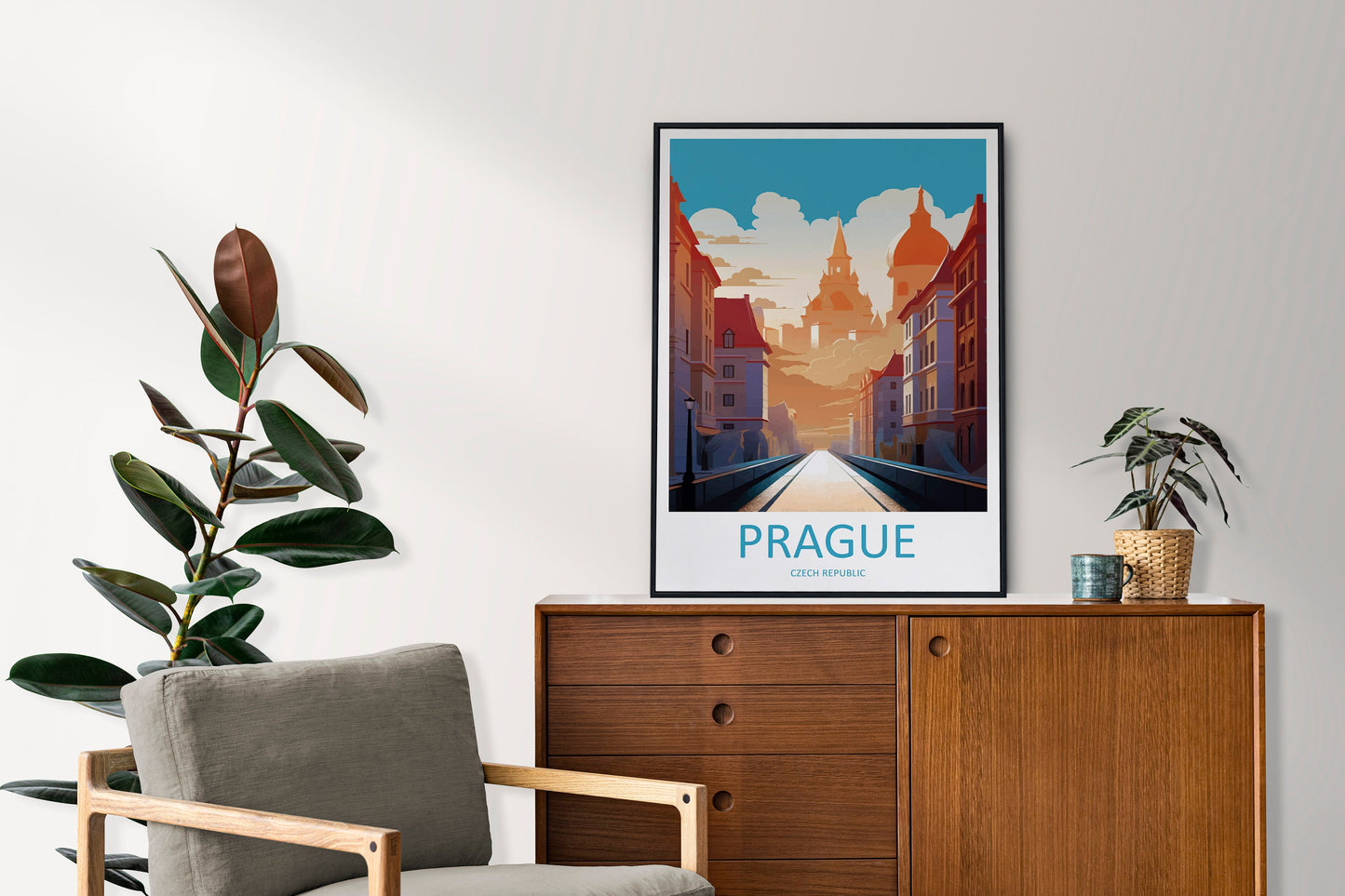 Prague Travel Print Wall Art Prague Wall Hanging Home Décor Prague Gift Art Lovers Czech Republic Art Lover Gift Prague Art Decor
