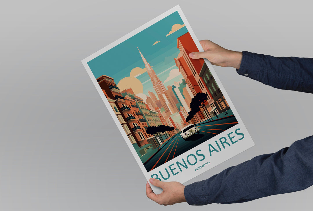 Buenos Aires Travel Print Wall Art Buenos Aires Wall Hanging Home Décor Buenos Aires Gift Art Lovers Argentina Art Lover Gift Buenos Aires