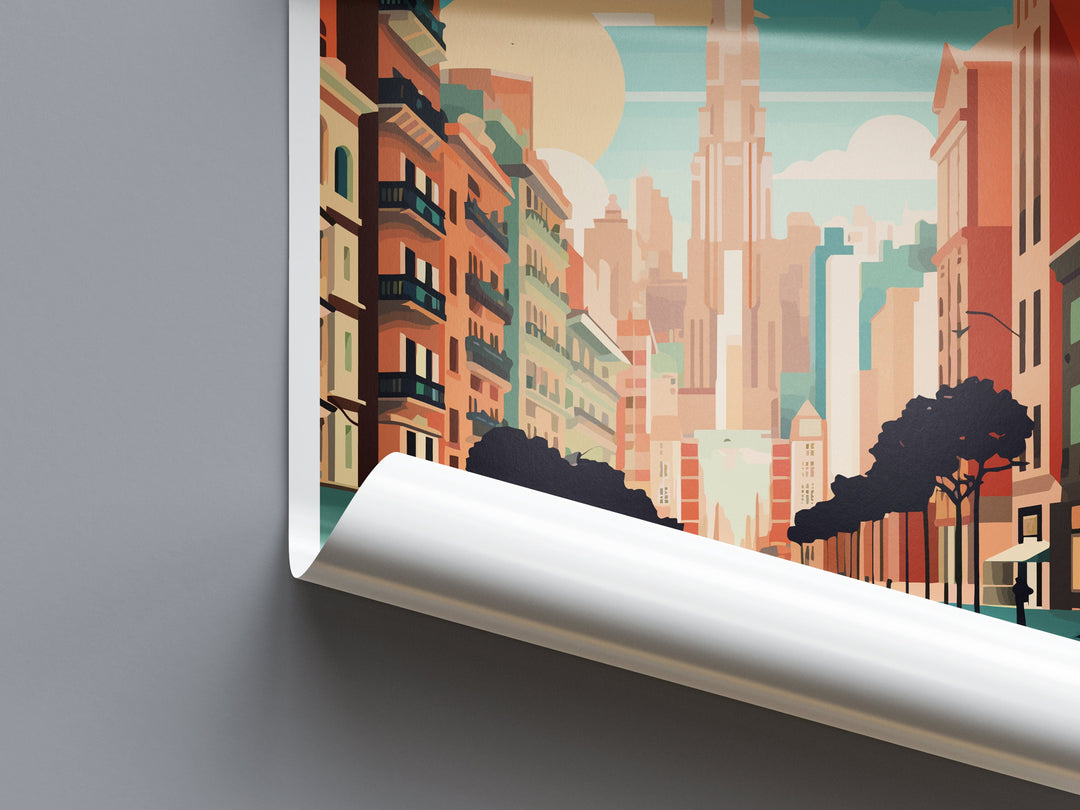 Buenos Aires Travel Print Wall Art Buenos Aires Wall Hanging Home Décor Buenos Aires Gift Art Lovers Argentina Art Lover Gift Buenos Aires