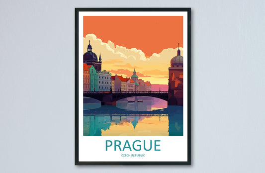 Prague Travel Print Wall Art Prague Wall Hanging Home Décor Prague Gift Art Lovers Czech Republic Art Lover Gift Prague Art Decor