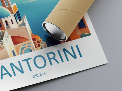 Santorini Travel Print Wall Art Santorini Greece Wall Hanging Home Decoration Santorini Gift Art Lovers Wall Art Print Santorini Greek Print