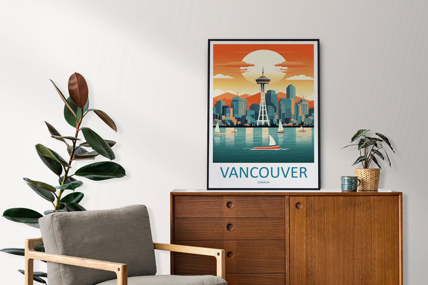 Vancouver Travel Print Wall Art Vancouver Canada Wall Hanging Home Decoration Vancouver Gift Art Lovers Wall Art Print Vancouver Canada Art