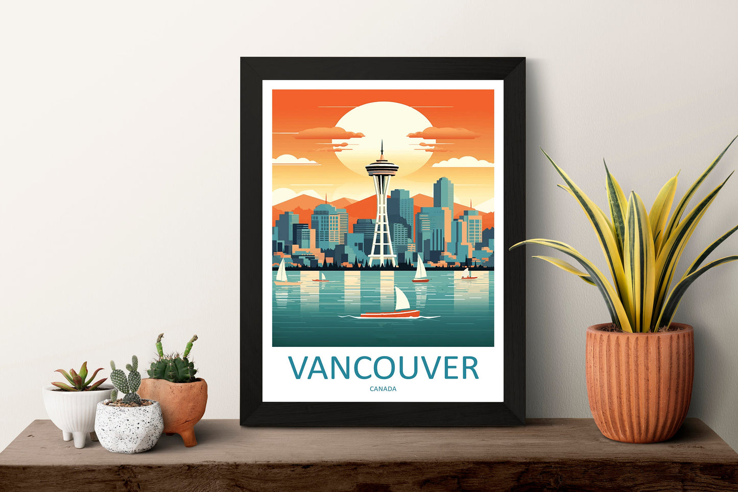 Vancouver Travel Print Wall Art Vancouver Canada Wall Hanging Home Decoration Vancouver Gift Art Lovers Wall Art Print Vancouver Canada Art