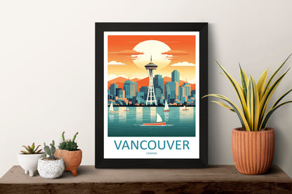 Vancouver Travel Print Wall Art Vancouver Canada Wall Hanging Home Decoration Vancouver Gift Art Lovers Wall Art Print Vancouver Canada Art