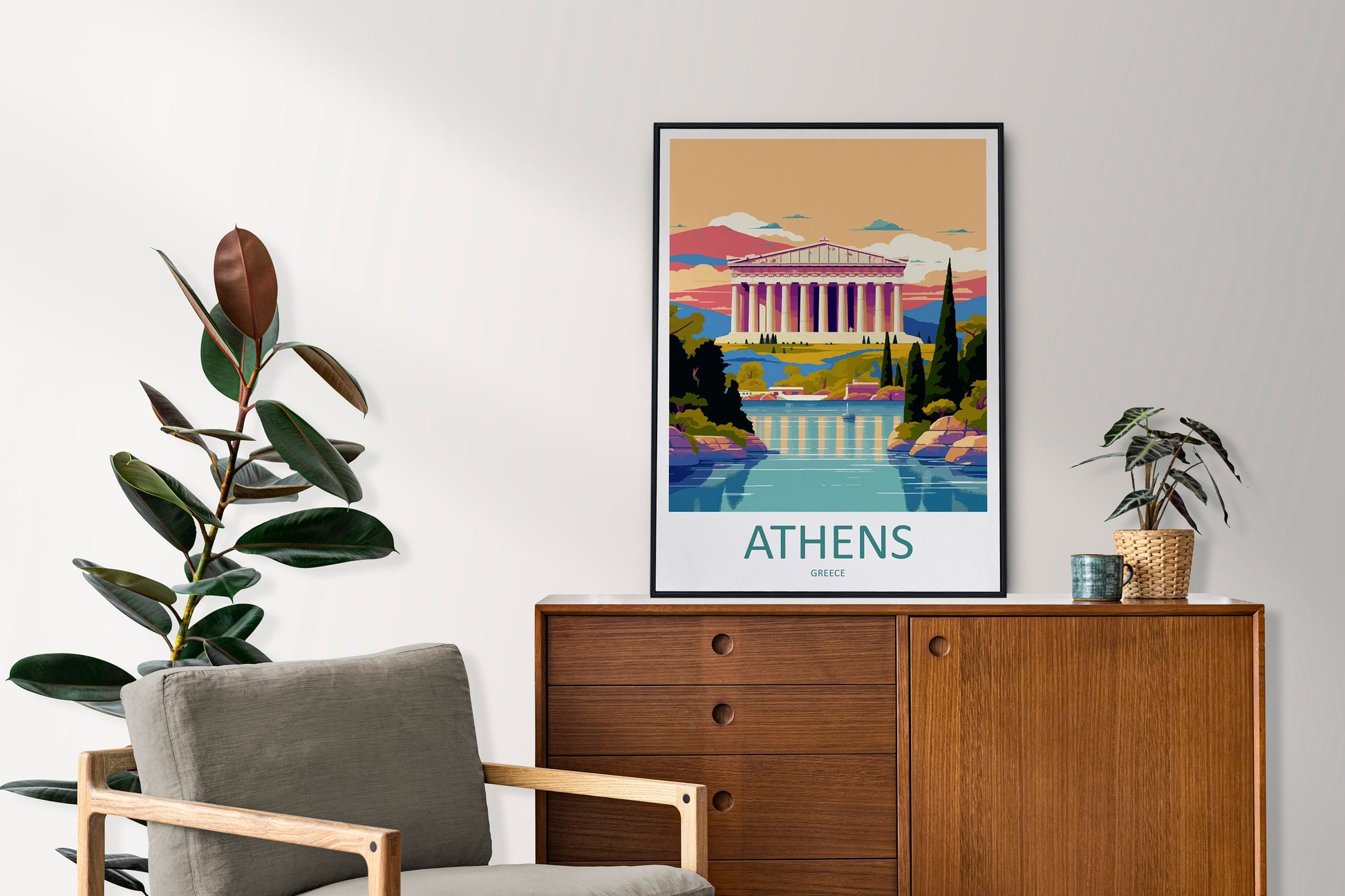 Athens Travel Print Wall Art Athens Greece Wall Hanging Home Decoration Athens Gift Art Lovers Wall Art Print Athens Greece Wall Poster Art