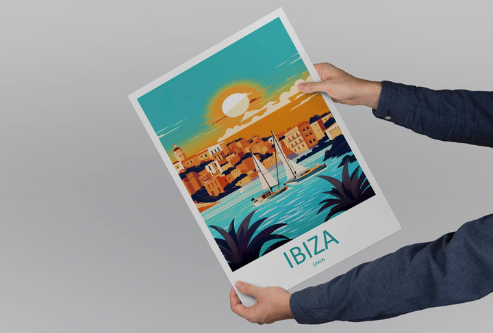 Ibiza Travel Print Wall Art Ibiza Wall Hanging Home Décor Ibiza Gift Art Lovers Spain Art Lover Gift Ibiza Wall Décor Ibiza Spain Print
