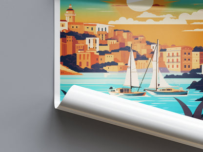 Ibiza Travel Print Wall Art Ibiza Wall Hanging Home Décor Ibiza Gift Art Lovers Spain Art Lover Gift Ibiza Wall Décor Ibiza Spain Print