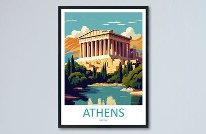 Athens Travel Print Wall Art Athens Greece Wall Hanging Home Decoration Athens Gift Art Lovers Wall Art Print Athens Greece Wall Poster Art