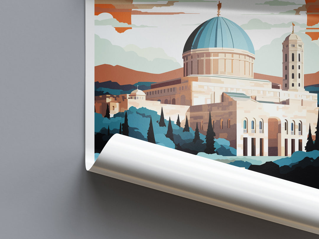Jerusalem Travel Print Wall Art Jerusalem Wall Hanging Home Décor Jerusalem Gift Art Lovers Israel Art Lover Gift Jerusalem Travel Poster