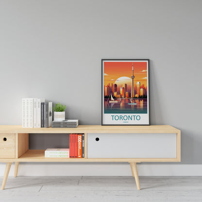 Toronto Travel Print Wall Art Toronto Canada Wall Hanging Home Decoration Toronto Gift Art Lovers Wall Art Print Toronto Canada Art
