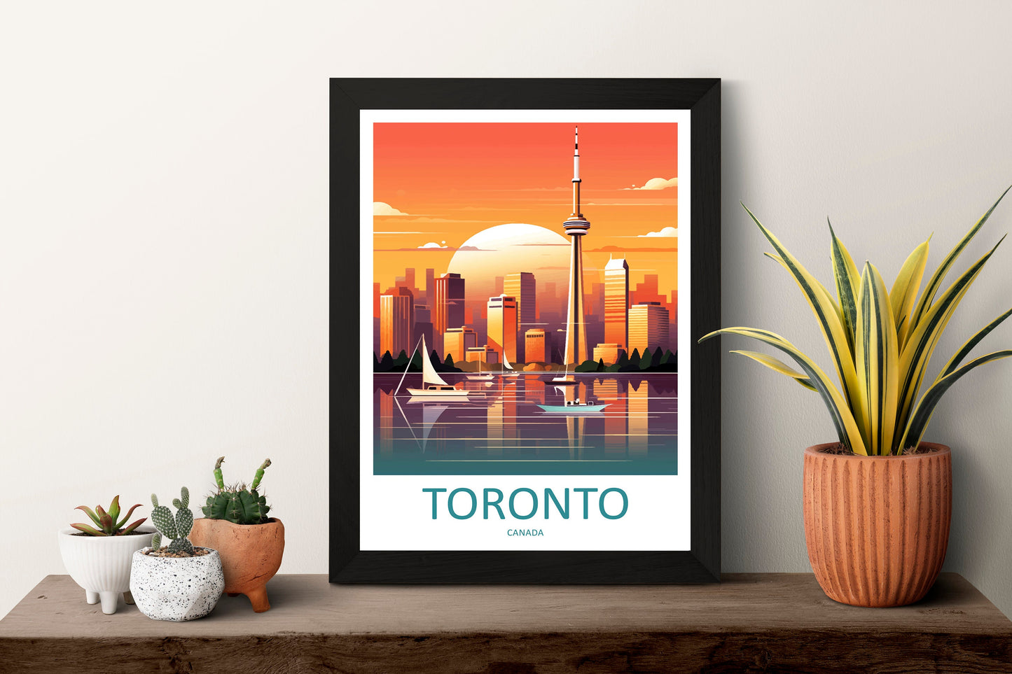 Toronto Travel Print Wall Art Toronto Canada Wall Hanging Home Decoration Toronto Gift Art Lovers Wall Art Print Toronto Canada Art