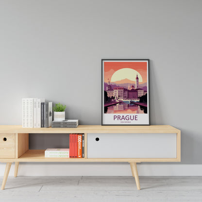 Prague Travel Print Wall Art Prague Wall Hanging Home Décor Prague Gift Art Lovers Czech Republic Art Lover Gift Prague Art Decor