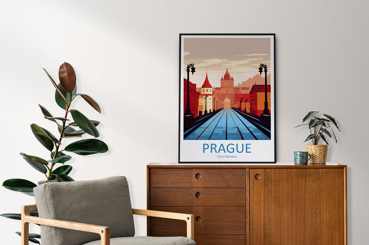 Prague Travel Print Wall Art Prague Wall Hanging Home Décor Prague Gift Art Lovers Czech Republic Art Lover Gift Prague Art Decor