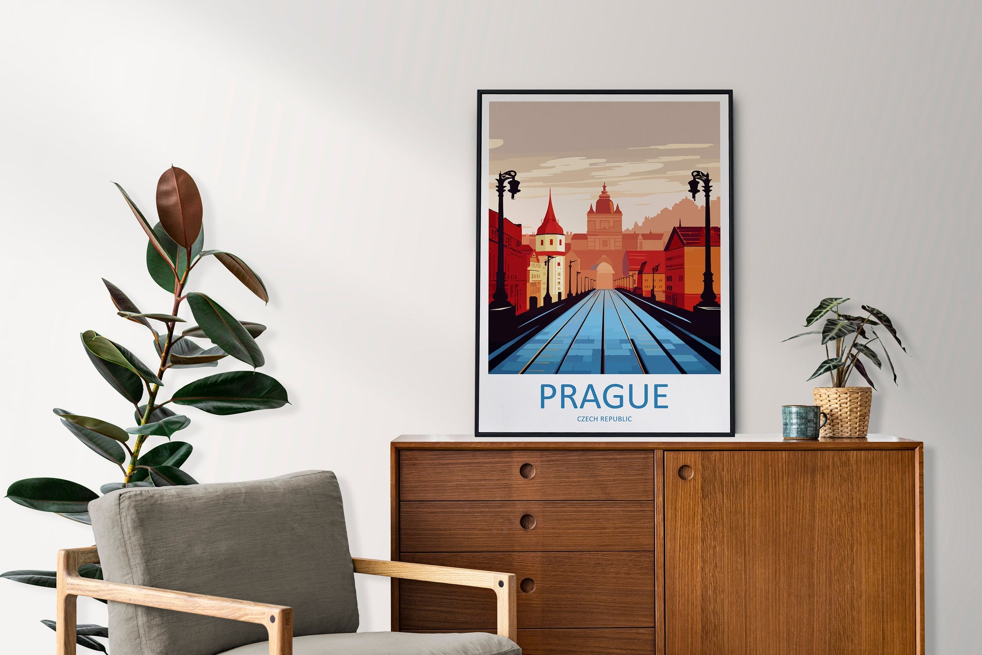 Prague Travel Print Wall Art Prague Wall Hanging Home Décor Prague Gift Art Lovers Czech Republic Art Lover Gift Prague Art Decor