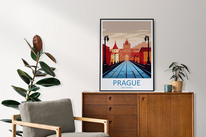 Prague Travel Print Wall Art Prague Wall Hanging Home Décor Prague Gift Art Lovers Czech Republic Art Lover Gift Prague Art Decor