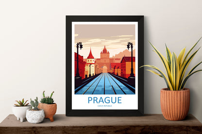 Prague Travel Print Wall Art Prague Wall Hanging Home Décor Prague Gift Art Lovers Czech Republic Art Lover Gift Prague Art Decor
