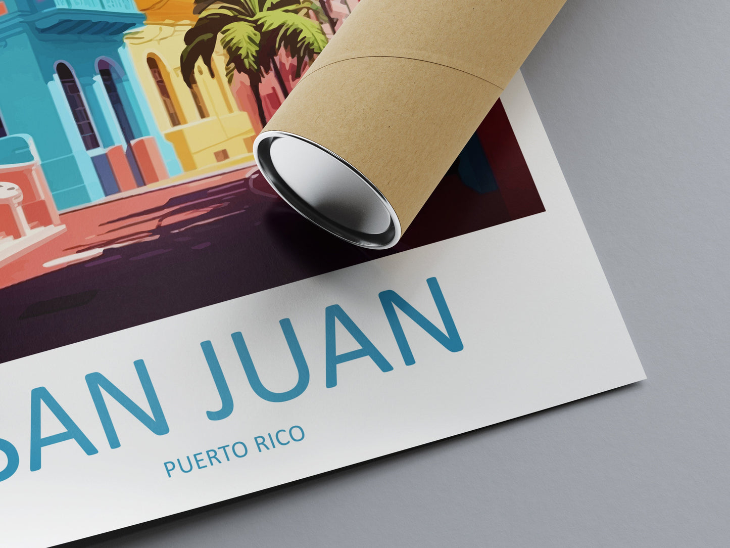 San Juan Travel Print Wall Art San Juan Wall Hanging Home Décor San Juan Gift Art Lovers Wall Art Caribbean Travel Print Poster