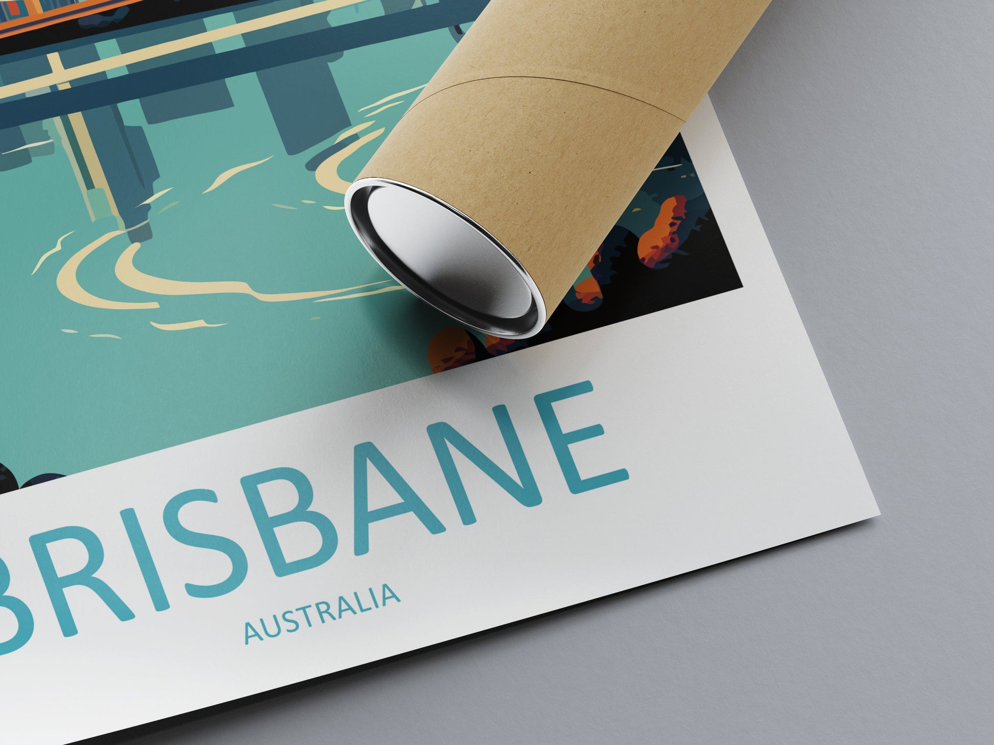 Brisbane Travel Print Wall Art Brisbane Wall Hanging Home Décor Brisbane Gift Art Lovers Wall Art Australia Travel Print Brisbane Decor