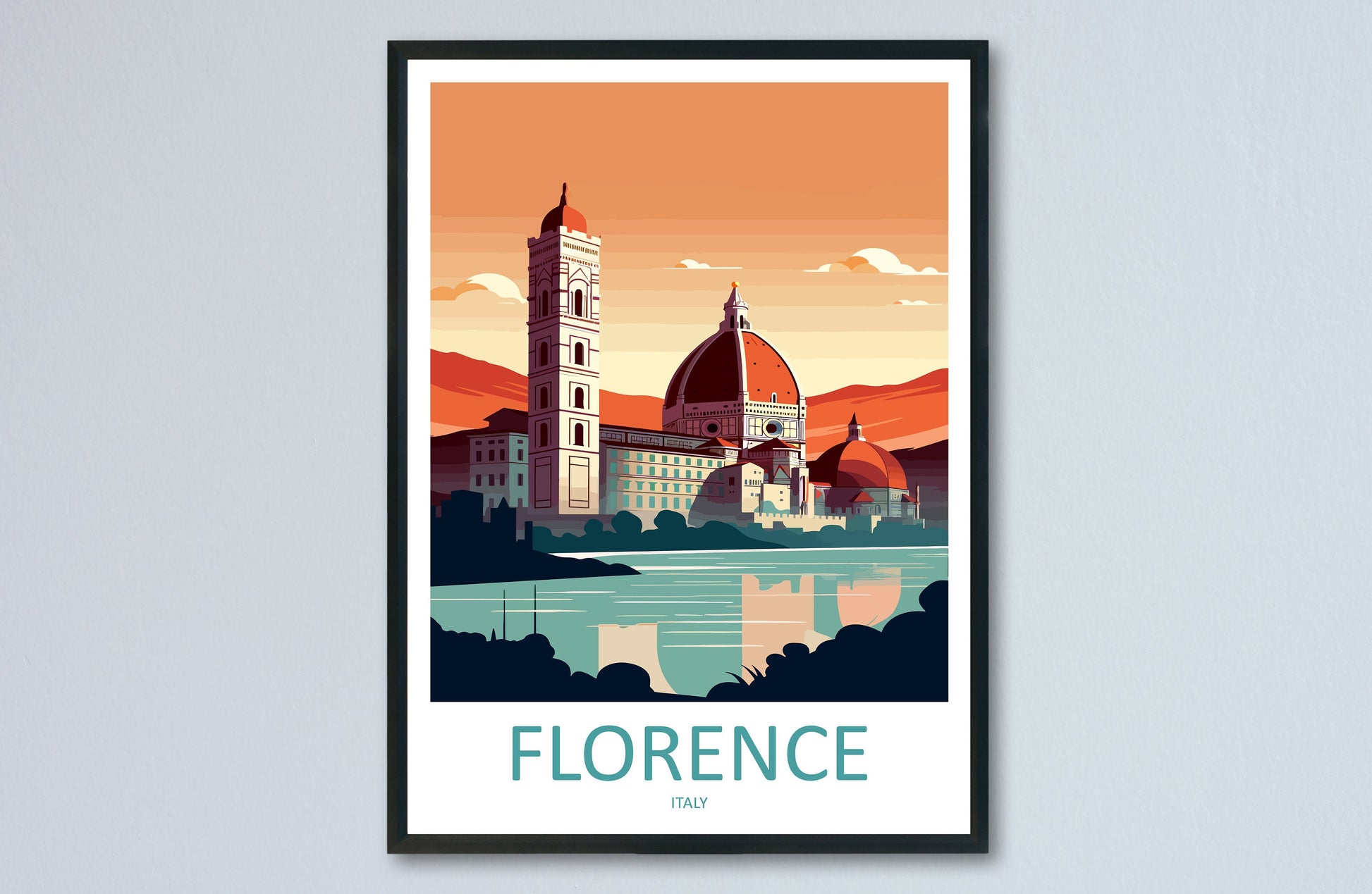Florence Travel Print Wall Art Florence Italy Wall Hanging Home Decoration Florence Gift Art Lovers Wall Art Print Florence Italy Wall Print