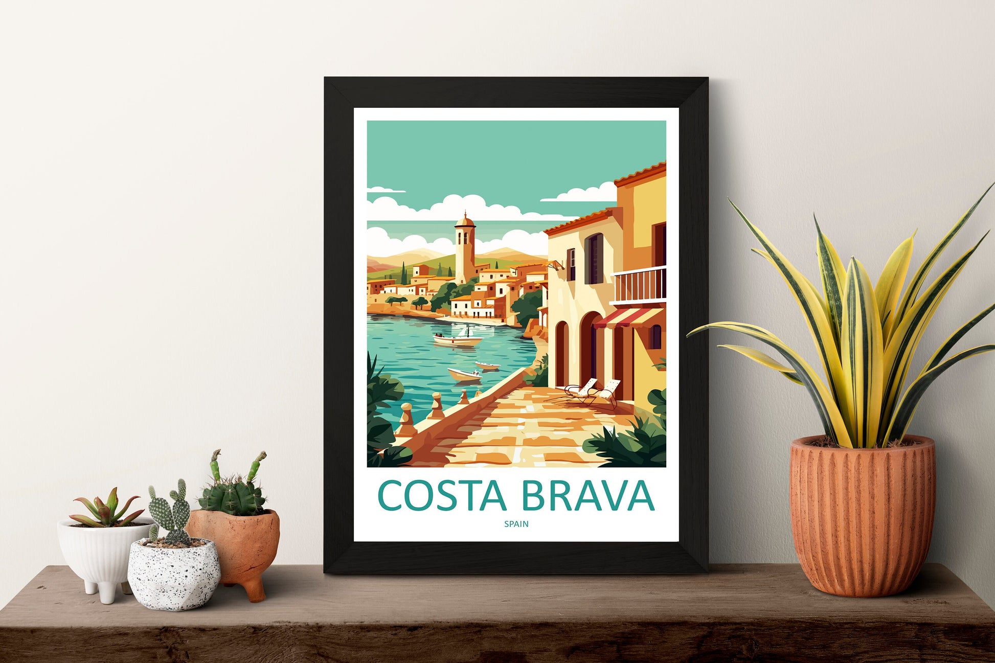 Costa Brava Travel Print Wall Art Costa Brava Wall Hanging Home Décor Costa Brava Gift Art Lovers Spain Art Lover Gift Costa Brava Art Print