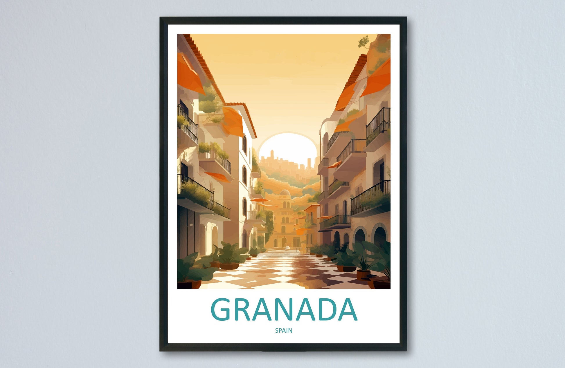 Granada Travel Print Wall Art Granada Wall Hanging Home Décor Granada Gift Art Lovers Spain Art Lover Gift Granada Wall Décor Granada Art