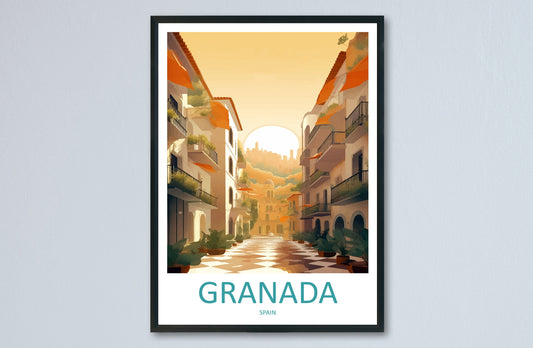 Granada Travel Print Wall Art Granada Wall Hanging Home Décor Granada Gift Art Lovers Spain Art Lover Gift Granada Wall Décor Granada Art