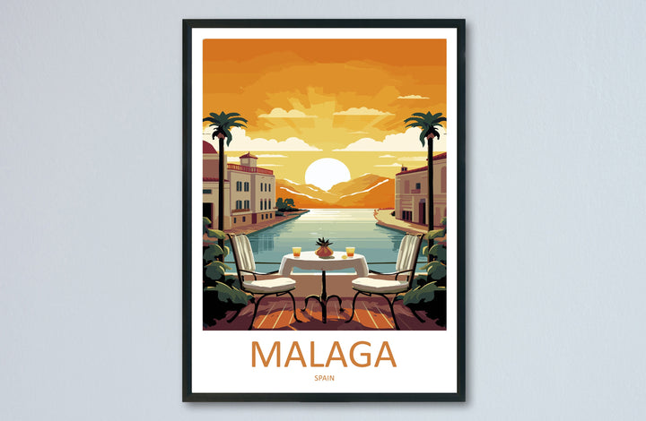 Malaga Travel Print Wall Art Malaga Wall Hanging Home Décor Malaga Gift Art Lovers Spain Art Lover Gift Malaga Wall Décor Malaga Spain Decor