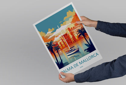 Palma De mallorca Travel Print Wall Art Palma De mallorca Wall Hanging Home Décor Palma De mallorca Gift Art Lovers Spain Art Lover Gift