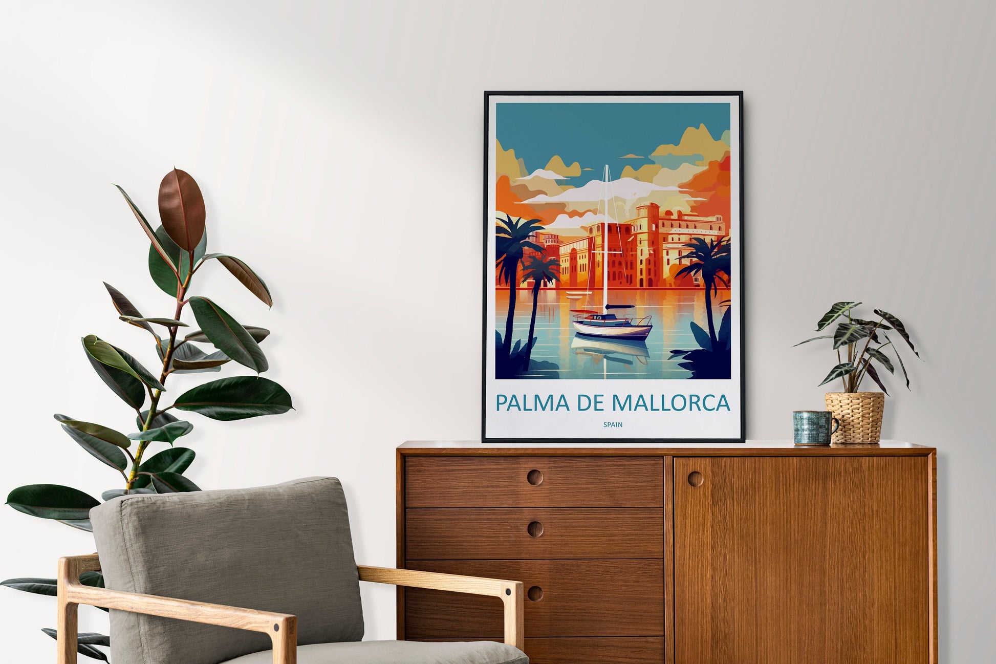 Palma De mallorca Travel Print Wall Art Palma De mallorca Wall Hanging Home Décor Palma De mallorca Gift Art Lovers Spain Art Lover Gift