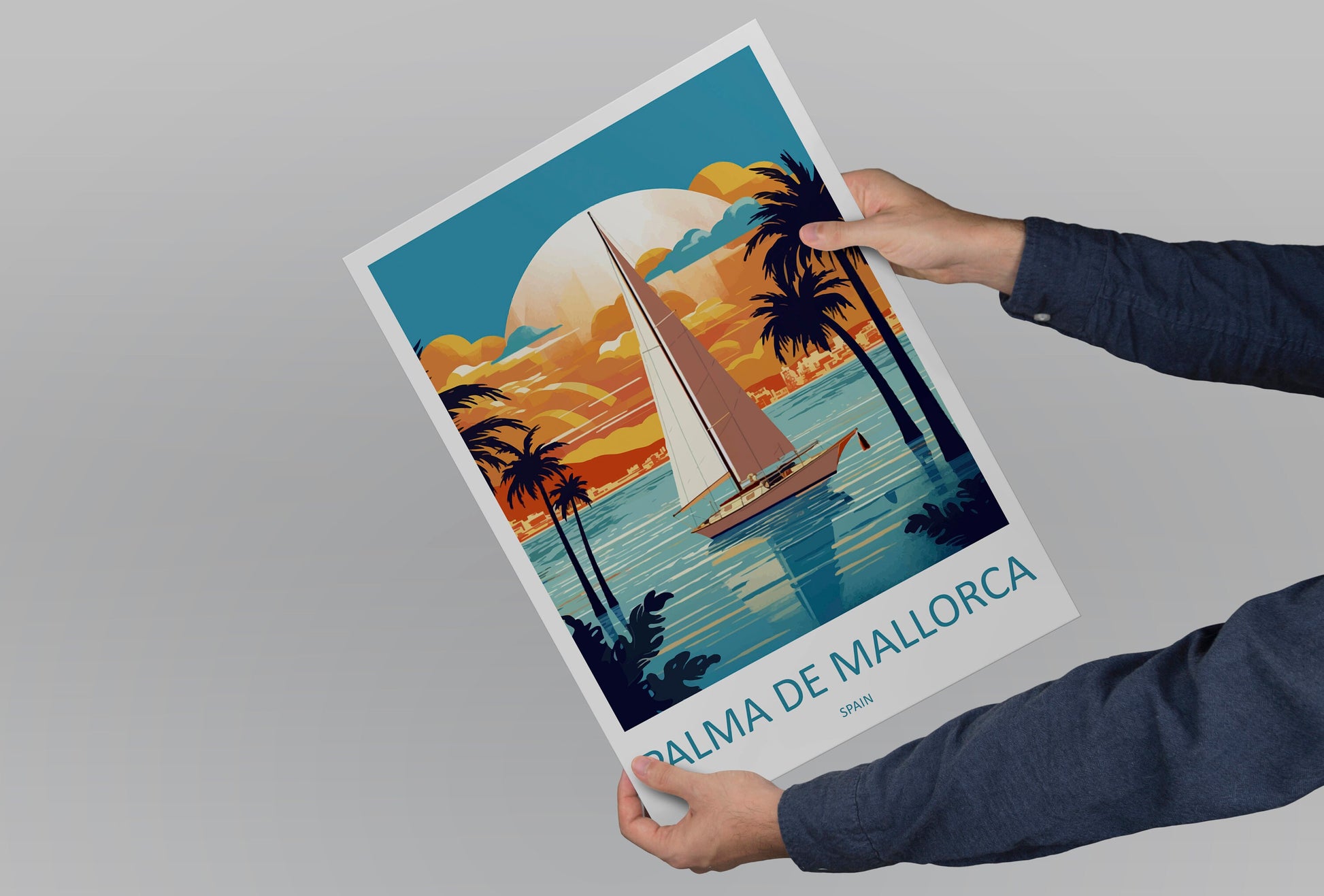 Palma De mallorca Travel Print Wall Art Palma De mallorca Wall Hanging Home Décor Palma De mallorca Gift Art Lovers Spain Art Lover Gift