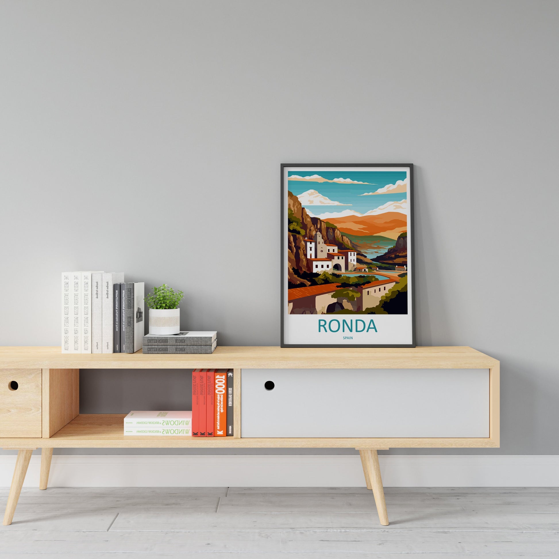 Ronda Travel Print Wall Art Ronda Wall Hanging Home Décor Ronda Gift Art Lovers Spain Art Lover Gift Ronda Print Spain Wall Art