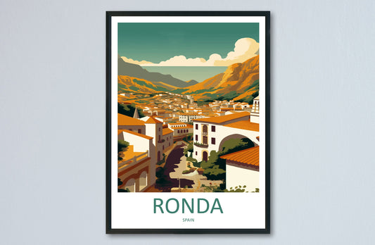 Ronda Travel Print Wall Art Ronda Wall Hanging Home Décor Ronda Gift Art Lovers Spain Art Lover Gift Ronda Print Spain Wall Art