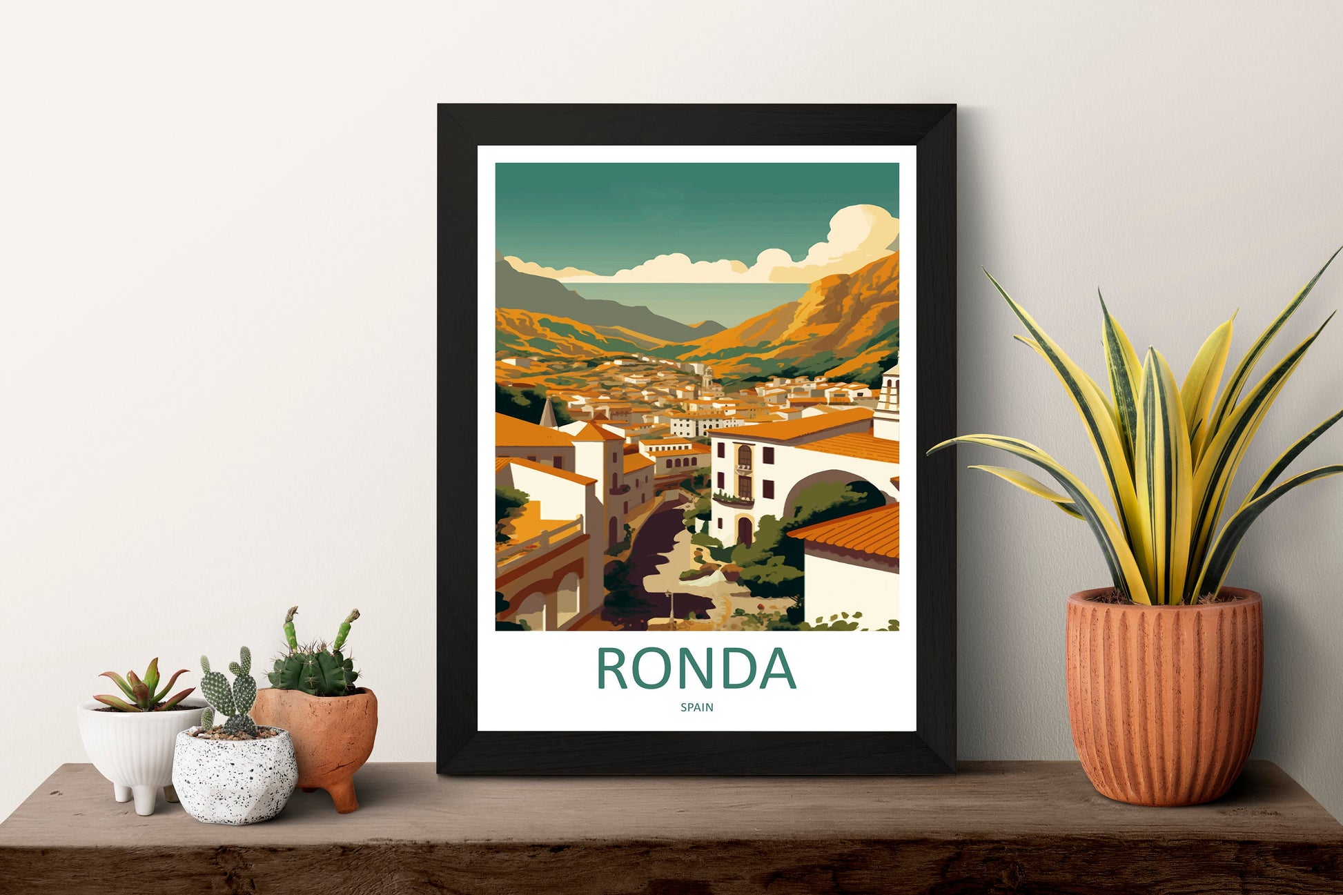 Ronda Travel Print Wall Art Ronda Wall Hanging Home Décor Ronda Gift Art Lovers Spain Art Lover Gift Ronda Print Spain Wall Art