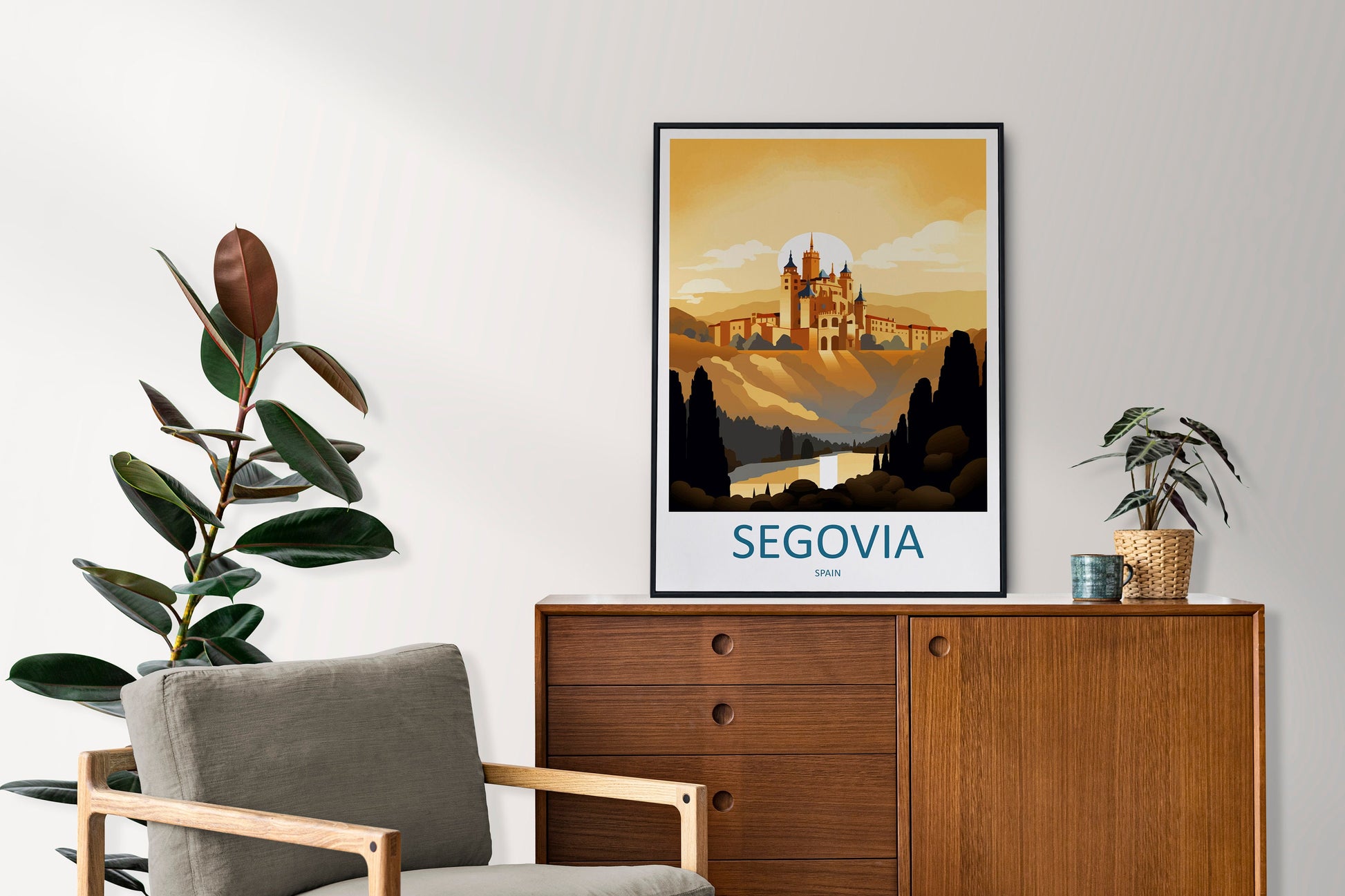 Segovia Travel Print Wall Art Segovia Wall Hanging Home Décor Segovia Gift Art Lovers Spain Art Lover Gift Segovia Print Spain Wall Art