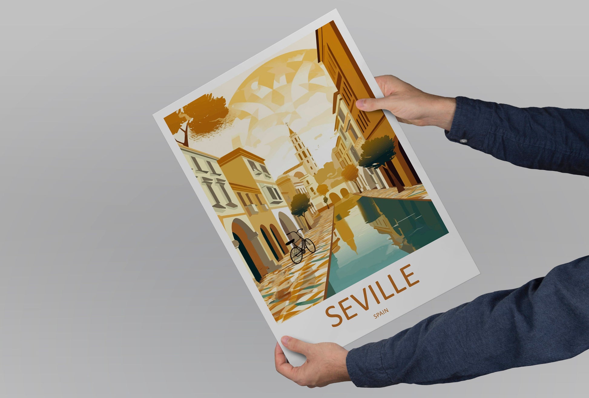 Seville Travel Print Wall Art Seville Wall Hanging Home Décor Seville Gift Art Lovers Spain Art Lover Gift Seville Print Spain Wall Art Deco