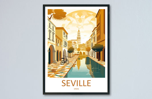 Seville Travel Print Wall Art Seville Wall Hanging Home Décor Seville Gift Art Lovers Spain Art Lover Gift Seville Print Spain Wall Art Deco