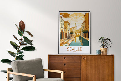 Seville Travel Print Wall Art Seville Wall Hanging Home Décor Seville Gift Art Lovers Spain Art Lover Gift Seville Print Spain Wall Art Deco