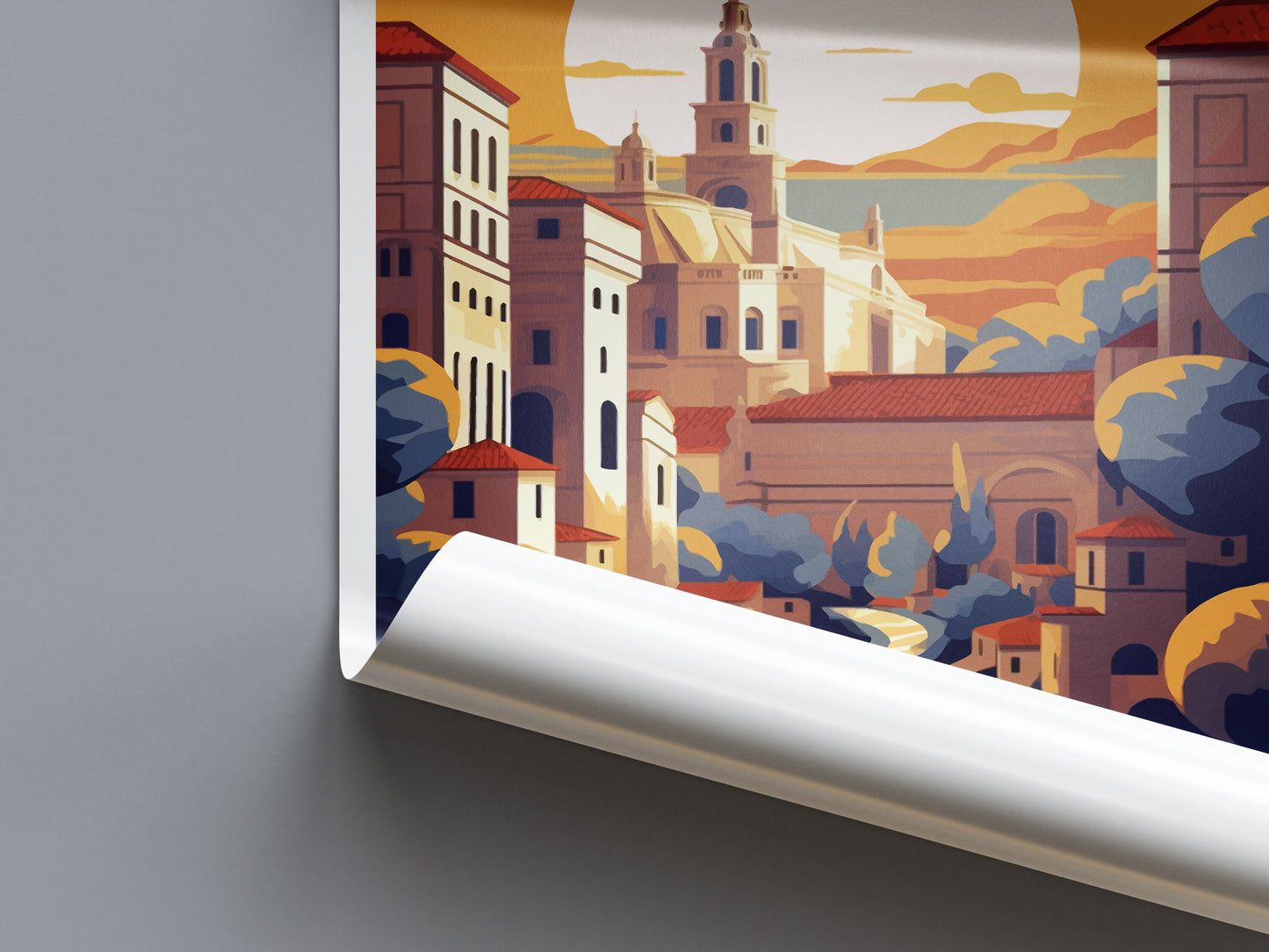 Toledo Travel Print Wall Art Toledo Wall Hanging Home Décor Toledo Gift Art Lovers Spain Art Lover Gift Toledo Print Spain Wall Art