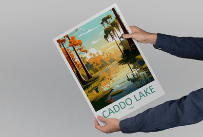 Caddo Lake Travel Print Wall Art Caddo Lake Wall Hanging Home Décor Caddo Lake Gift Art Lovers Texas Art Lover Gift Texas Travel Print