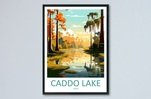 Caddo Lake Travel Print Wall Art Caddo Lake Wall Hanging Home Décor Caddo Lake Gift Art Lovers Texas Art Lover Gift Texas Travel Print