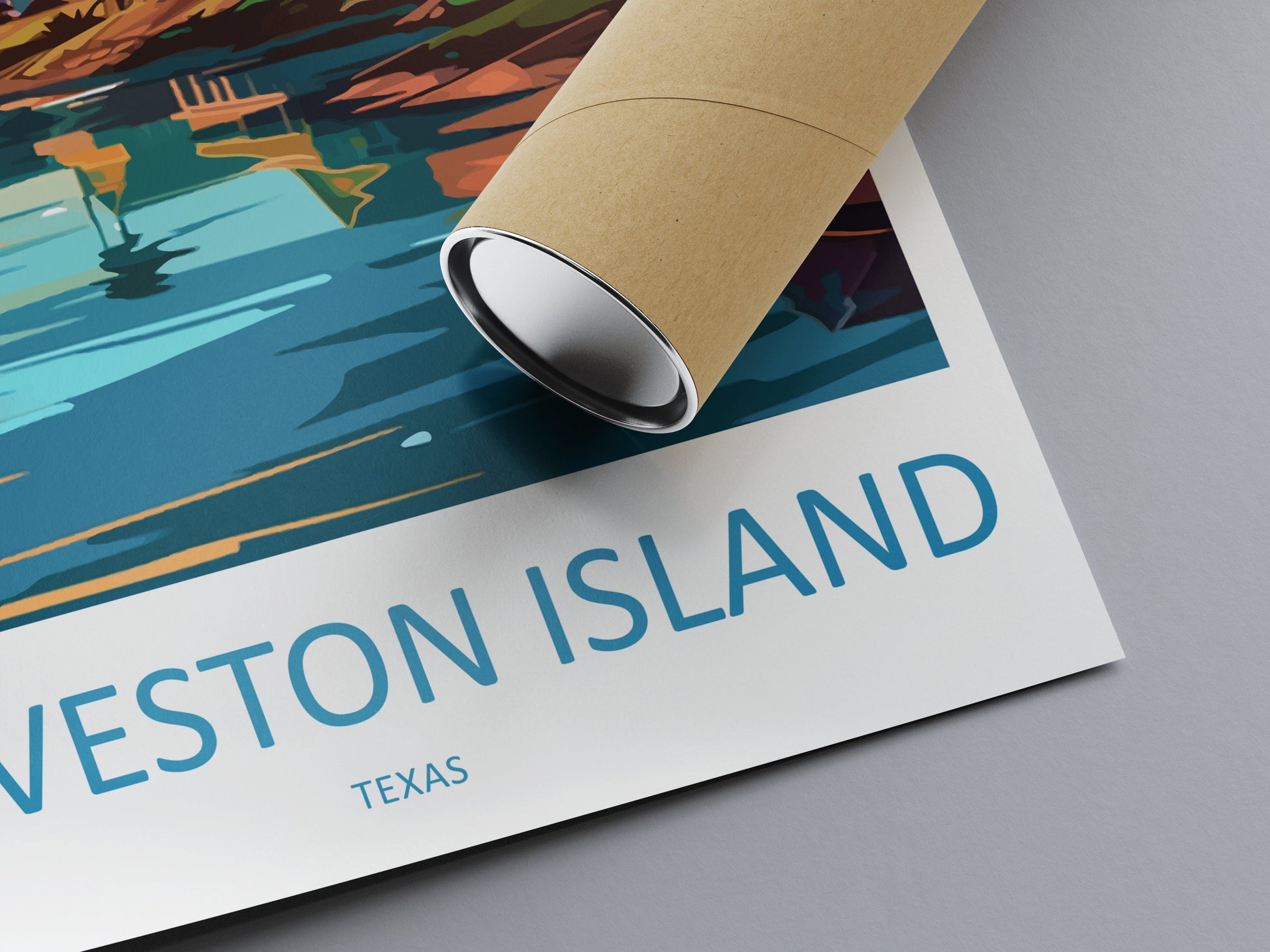 Galveston Island Travel Print Wall Art Galveston Island Wall Hanging Home Décor Galveston Island Gift Art Lovers Texas Art Lover Gift Texas